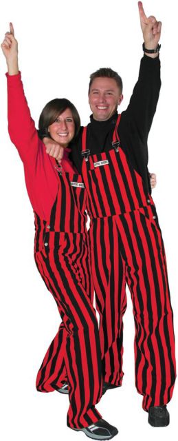 Northern Illinois University Stripe Game Bib Overalls
