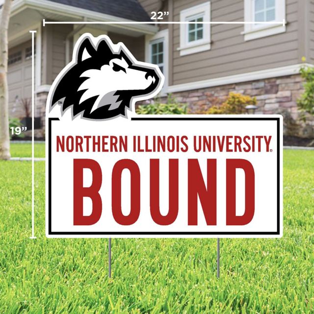 Northern Illinois University Bound 22 x 19 Lawn Sign