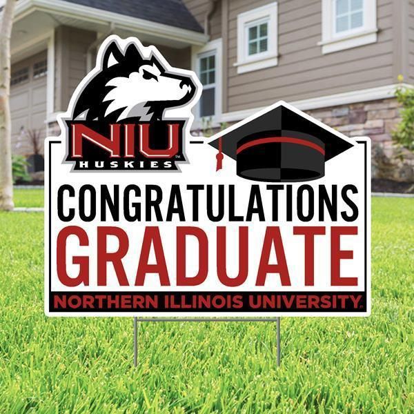 Northern Illinois University Grad 22 x 19 Lawn Sign