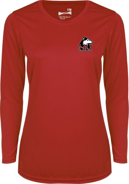 Northern Illinois Ladies Syntrel Performance Longsleeve Shirt Primary Mark - ONLINE ONLY