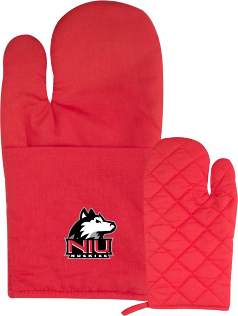 Northern Illinois Quilted Canvas Oven Mitt Primary Mark - ONLINE ONLY